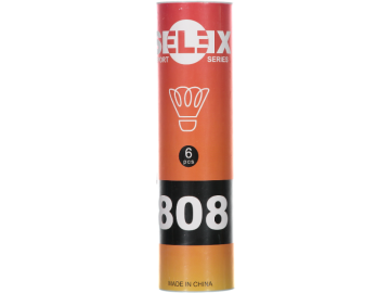 SELEX 808 Badminton Topu Plastik Mantar Başlıklı 6'lı